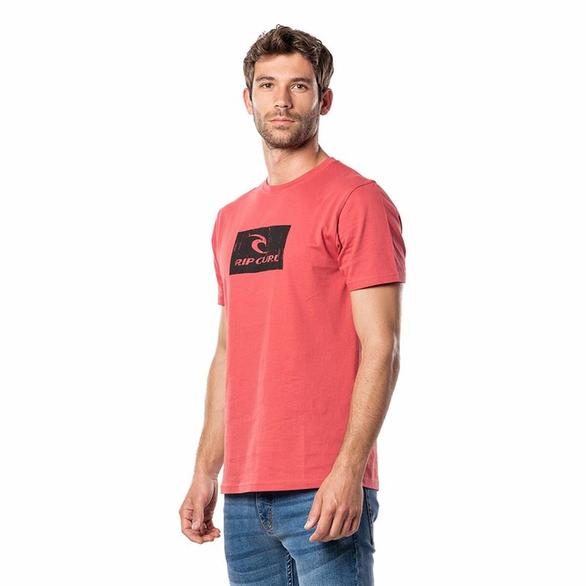 Men’s Short Sleeve T-Shirt Rip Curl Hallmark Red
