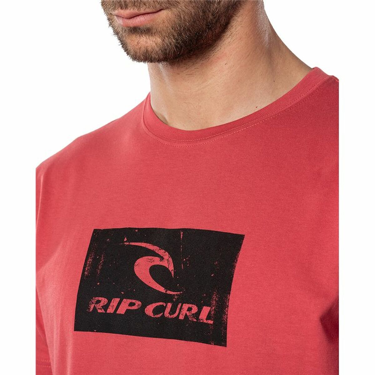 Men’s Short Sleeve T-Shirt Rip Curl Hallmark Red