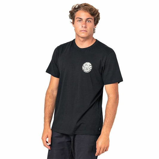 Short Sleeve T-Shirt Rip Curl Wettie Essential Black Men